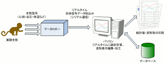 生体信号計測システム(PCソフト開発(VC++),I/O,RFID,RS-232C通信,データベース)